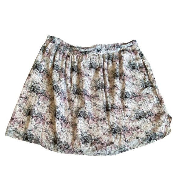 Reiss Jonah Abstract Print Tie Waist Full Mini Skirt in Pink Print Womens Sz 10 - Picture 10 of 11